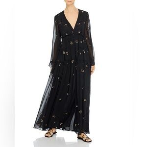 Rococo Sand Leopard Sequin Maxi Dress